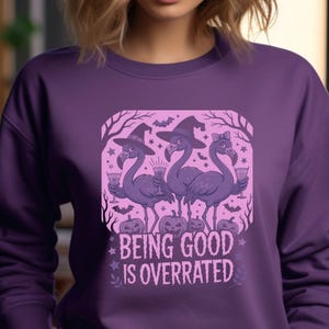 Funny Halloween Flamingo Sweatshirt: Spooky Pumpkin Bird Crewneck