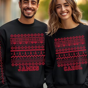 Custom Christmas Sweatshirt | Norwegian, Scandinavian Design | Sweden Folk Art | Unique Scandinavian Gift
