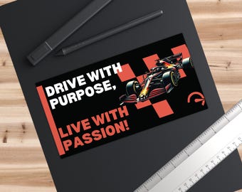 Funny Formula Car Bumper Sticker | Racing Fan Vinyl Decal