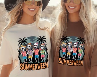 Skeleton Ghost Halloween Comfort Colors Shirt: Spooky Retro Tee
