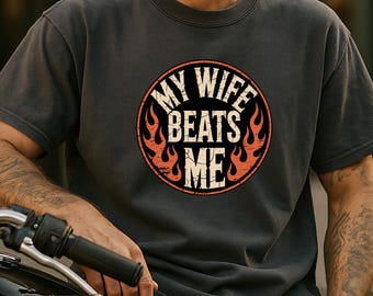 Rolig t-shirt med sarkastisk humor för make, make-gåva