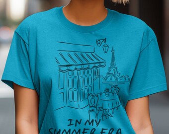 Paris Summer Era Tee, Travel Vacation Gift