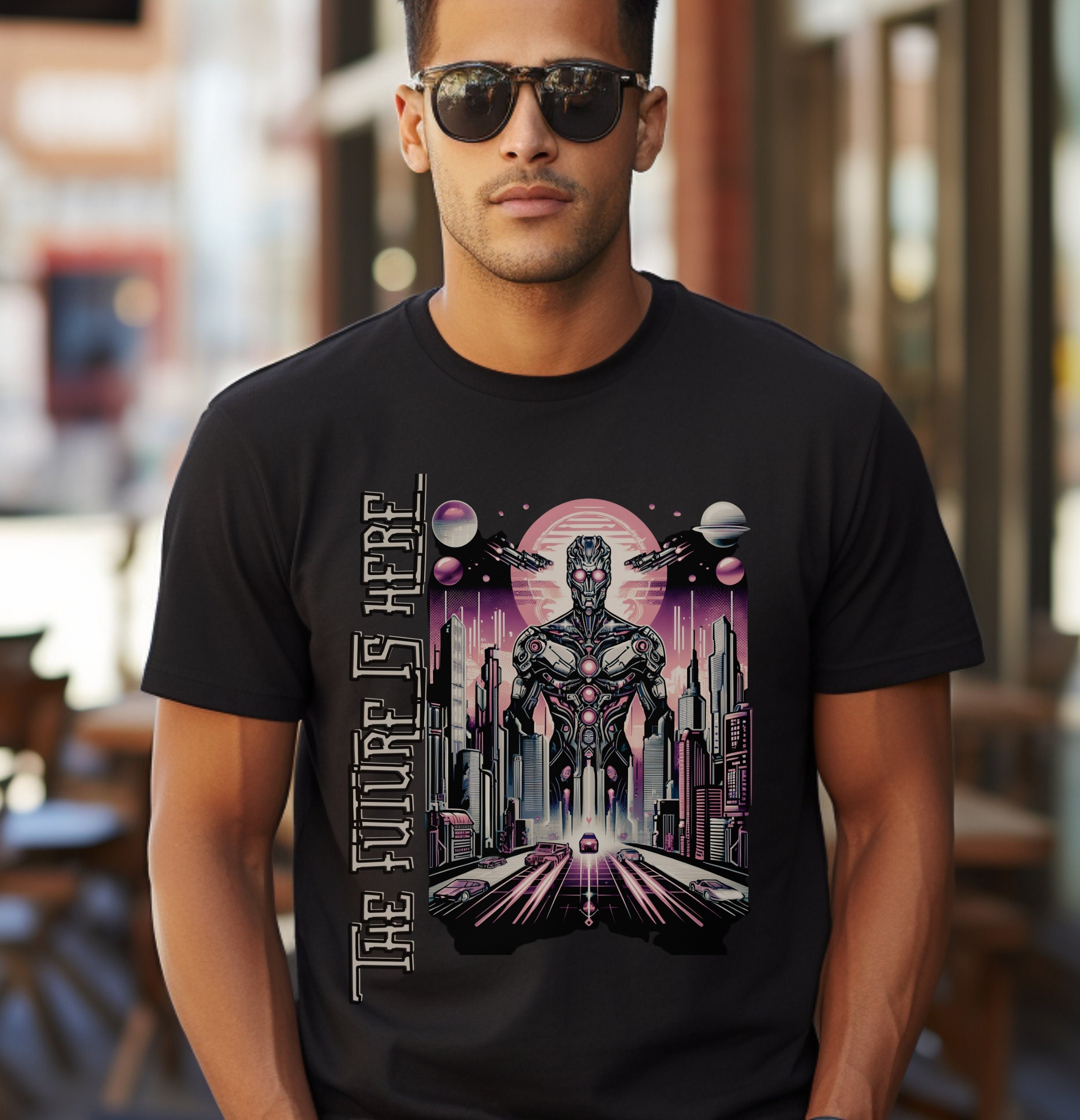 Futuristic t shirt hot sale