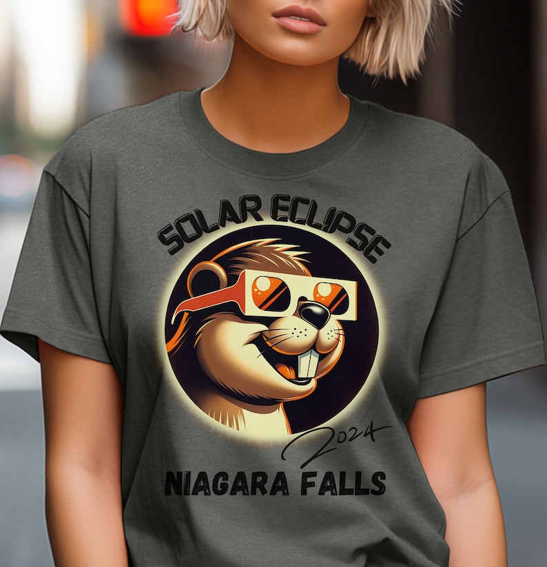 Eclipse 2024 Niagara Falls Canada Solar Eclipse Shirt Party Shirt Total