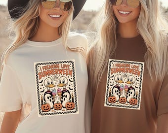 Skeleton Ghost Halloween Comfort Colors Shirt: Spooky Retro Tee