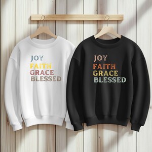 Christian T-Shirt: Faith, Love & Grace - Bella+Canvas Tee