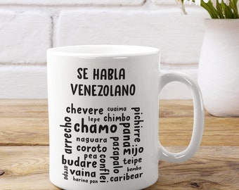 Taza de café Venezuela, Regalo Venezolano, Venezuela, Se habla venezolano, Taza de café venezolana, Regalo de venezuela