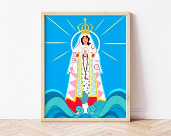 Virgen del Valle Print, Catholic Poster, Catholic Gift, Virgen del Valle Art
