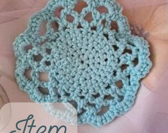 Beautifully Crafted Hand Crocheted Lacey Dishcloth/Potholder - Assorted Colors, Adds a Touch of Charm to Your Home