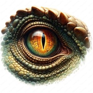 T-Rex Eye Clipart Intense T-Rex Eye Clipart Bundle 10 High-Quality Designs Dinosaur Art Printables Commercial Use image 1