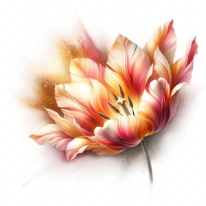 Elegant tulpan clipart-paket: Raffinerad blomsterkonst (digital nedladdning) bild 5