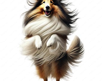 Rough Collie Clipart Bundle | Dog Art Designs (Digital Download)