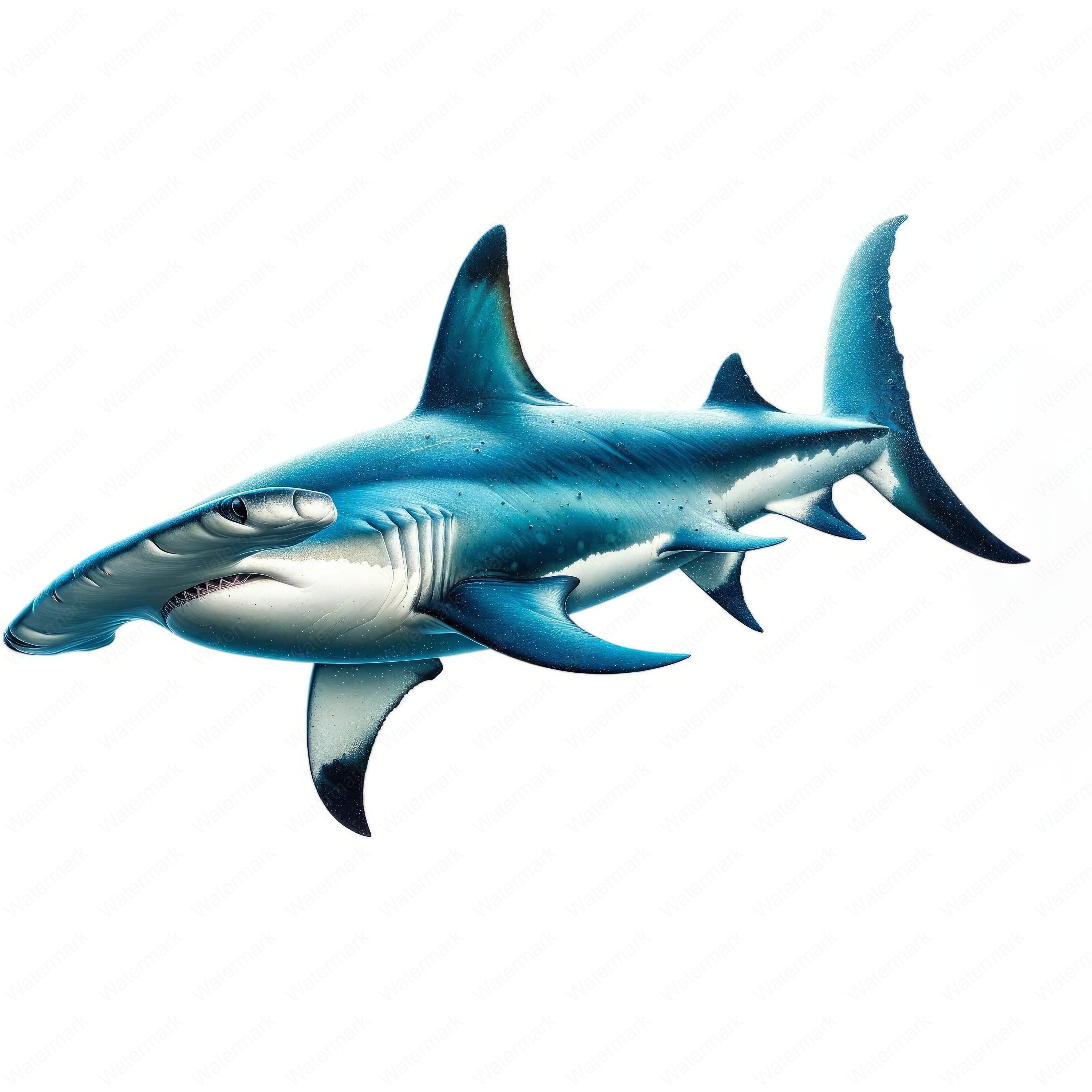 Hammerhead Shark Clipart Bundle: Ocean Life Art (digital Download