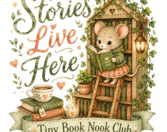 Cozy Reading Animals Clipart Bundle, 20 Book Lover PNG and JPG Designs
