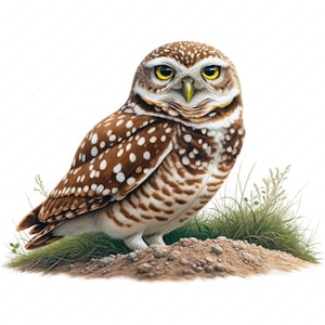 Kaninchen Clipart | Ausführliches Kaninchen-Eulen-Clipart-Bundle | 10 hochwertige Designs | Wildtiere Kunst | Drucksachen | Kommerzielle Nutzung