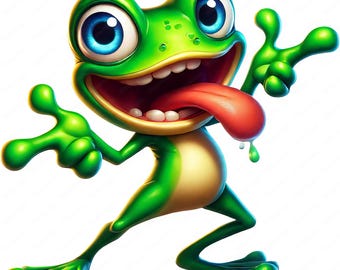 Adorable Frog Clipart Bundle | High-Quality Animal Art (Digital Download)