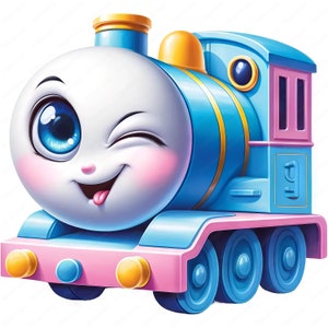Lindo tren clipart / adorable tren clipart paquete / 10 diseños de alta calidad / arte para niños / imprimibles / uso comercial