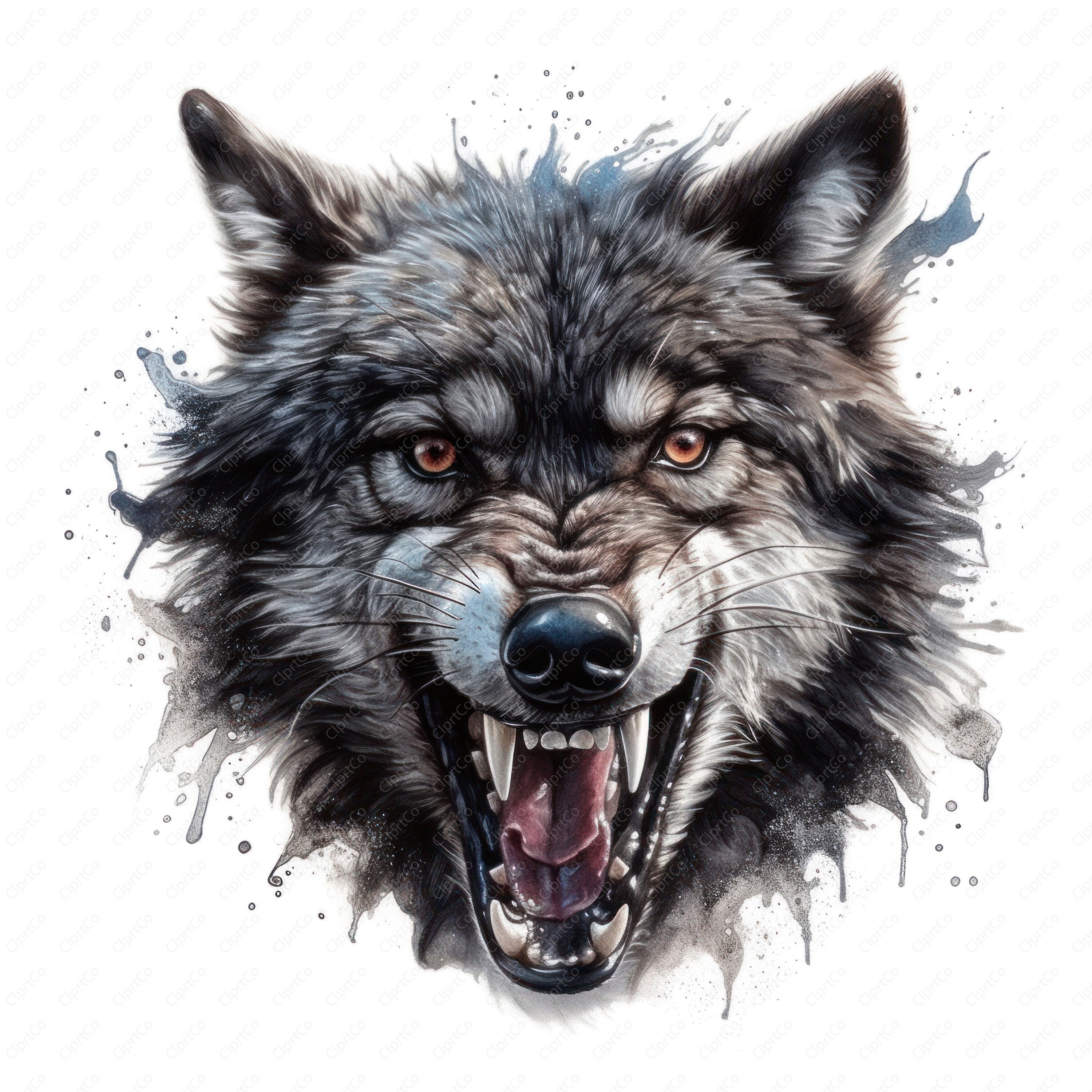 How to Draw a Wolf Growling (Snarling) - YouTube