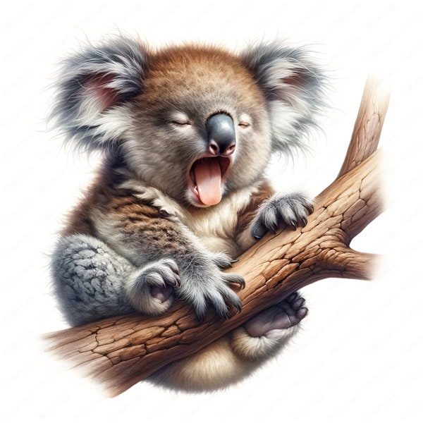 Baby Koala Clipart | Clipart Bundle | 10 High-Quality Images | Wall Art | Paper Craft | Apparel | Digital Prints | Commercial Use