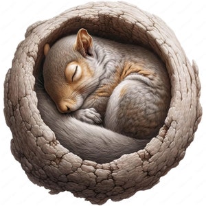 Mysterious Squirrel Clipart | Enigmatic Squirrel Clipart Bundle | 10