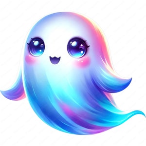 Funny Cute Ghost Clipart | Whimsical Ghost Clipart Bundle | 10 High-Quality Designs | Halloween Art | Printables | Commercial Use