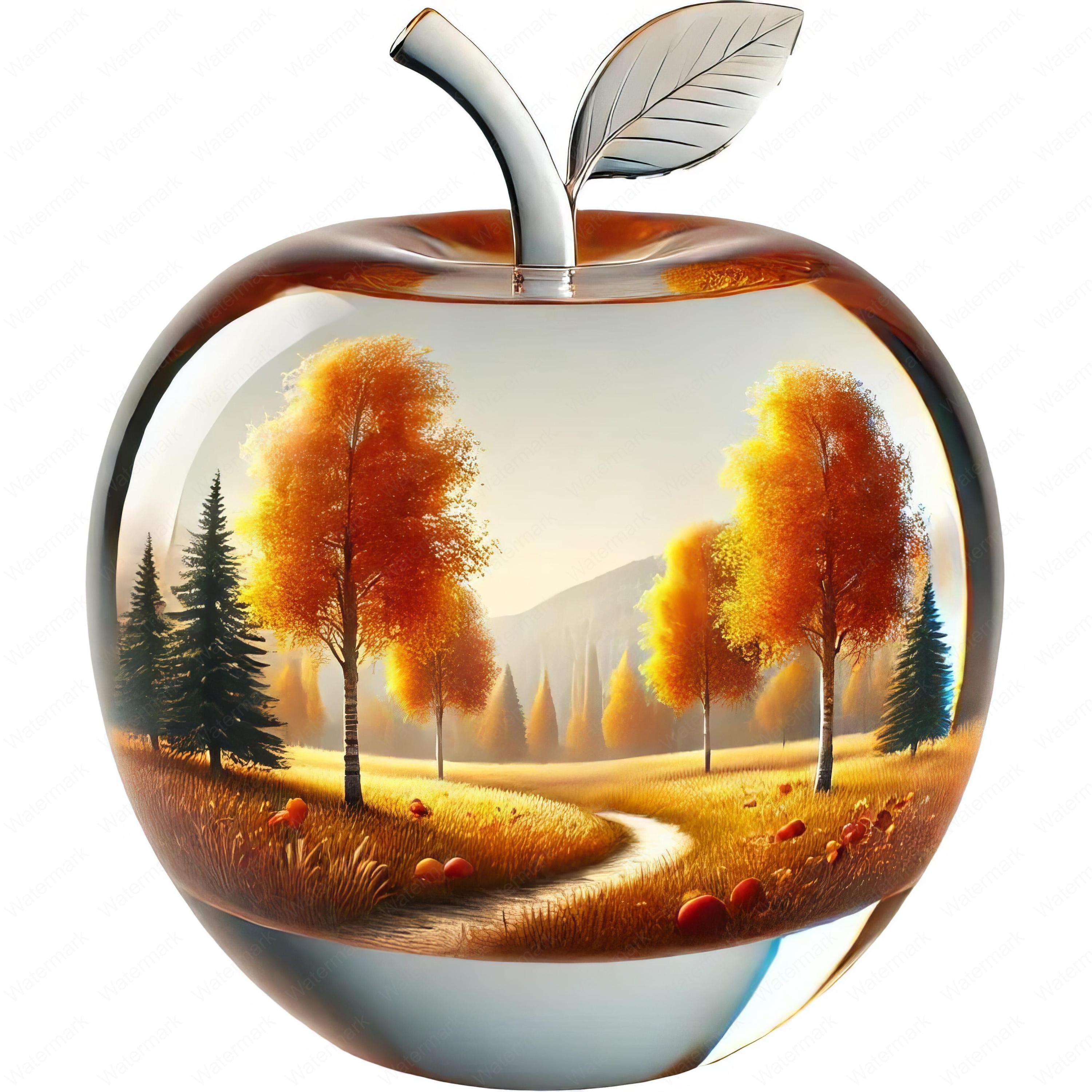 Autumn Apple Clipart Bundle: Vibrant Fall Designs (digital