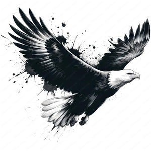 Imágenes prediseñadas de vida silvestre / Paquete de imágenes prediseñadas de águila majestuosa / 10 diseños de alta calidad / Arte de aves rapaces / Imprimibles / Uso comercial
