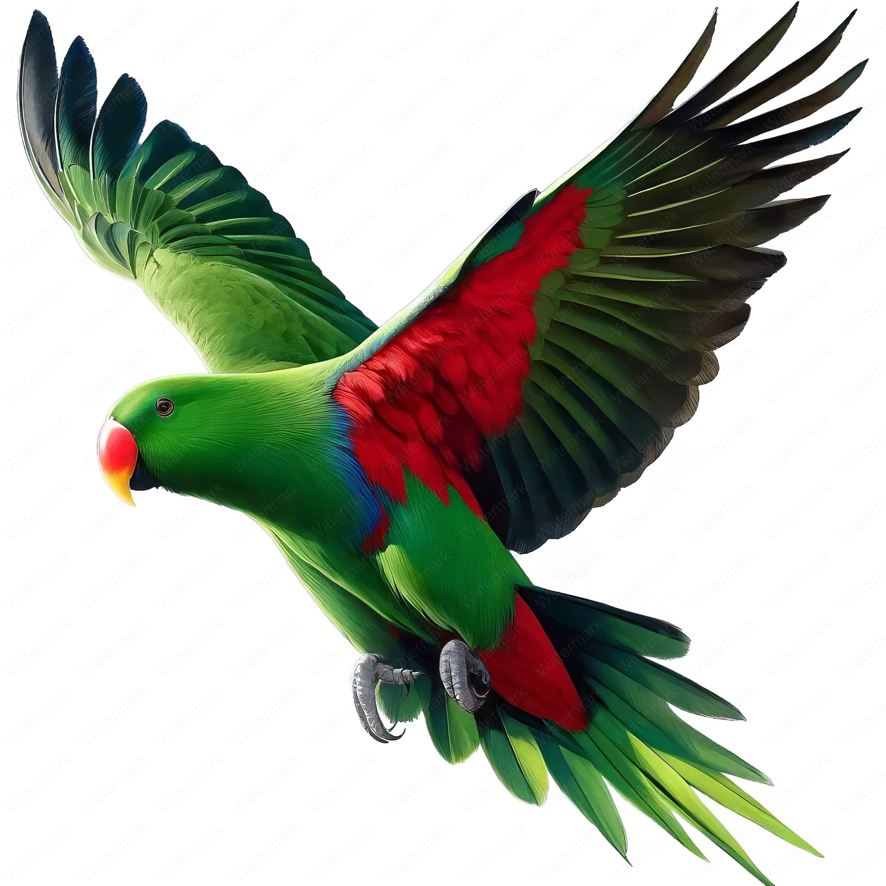 Male Eclectus Clipart: Vibrant Exotic Bird Art (digital Download) - Etsy