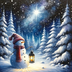 Snowman Clipart Glowing Snowman 10 High-quality Images Winter Art ...