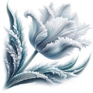 Elegant tulpan clipart-paket: Raffinerad blomsterkonst (digital nedladdning) bild 10