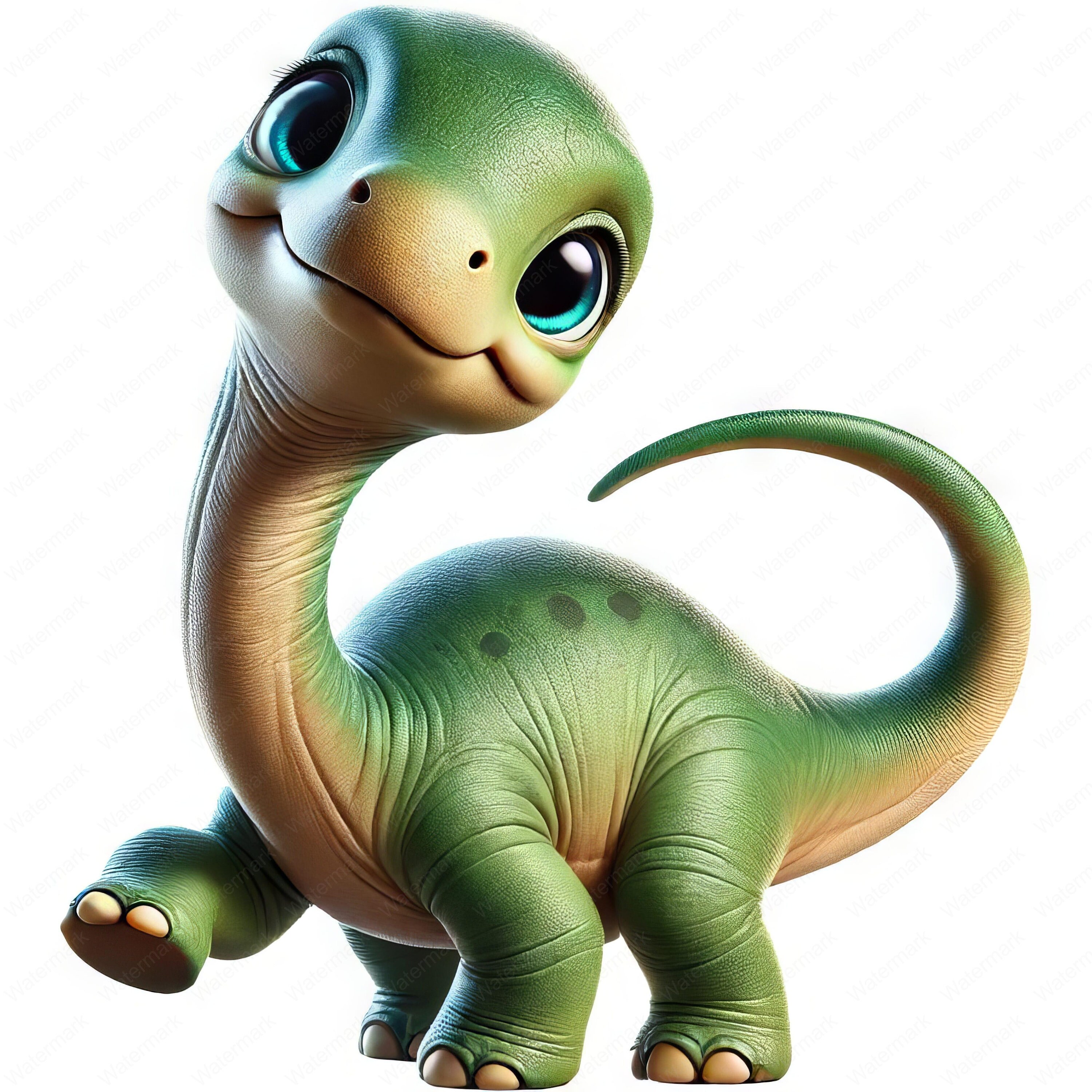 Brontosaurus Clipart Bundle | Adorable Dinosaur Designs (digital ...