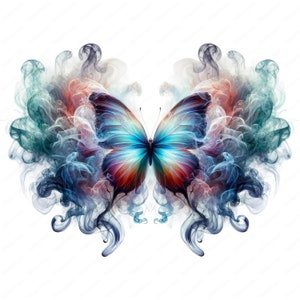 Foggy Butterfly Clipart Bundle | Dreamy Art Printables (Commercial Use)