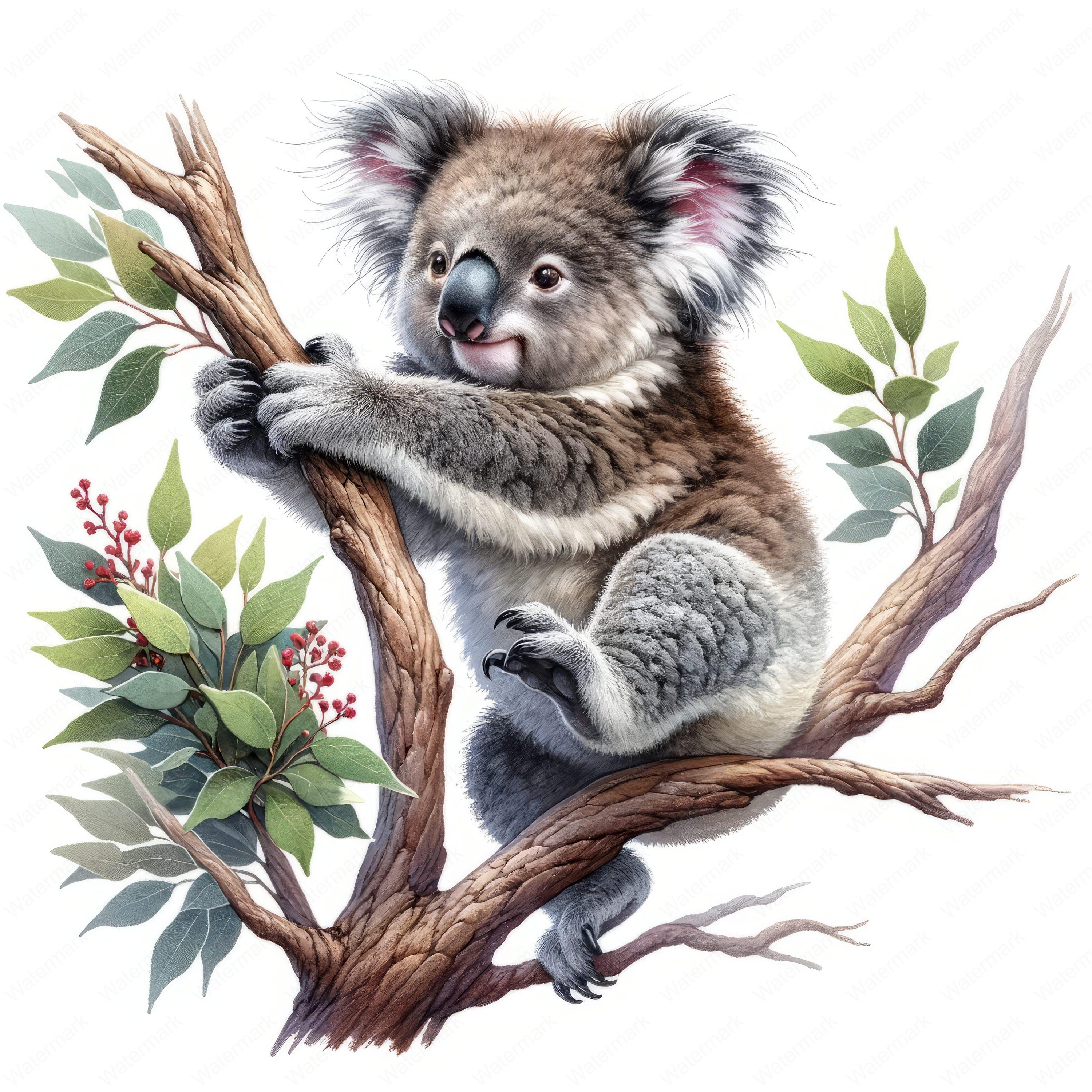 Buy Baby Koala Clipart Clipart Bundle 10 High-quality Images Wall