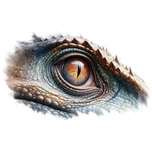 T-Rex Eye Clipart Intense T-Rex Eye Clipart Bundle 10 High-Quality Designs Dinosaur Art Printables Commercial Use image 6