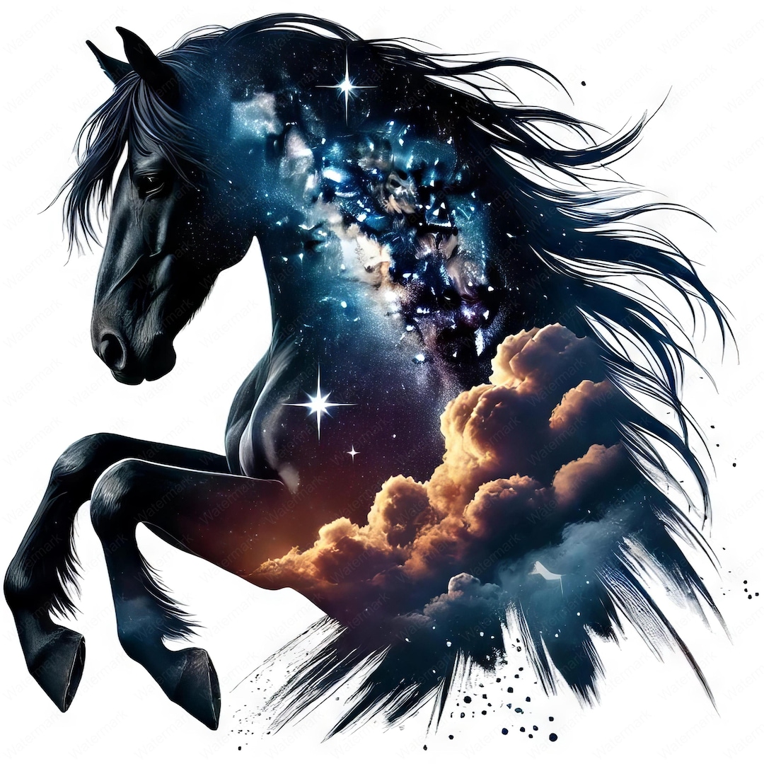 Galaxy Horse Clipart Majestic Galaxy Horse