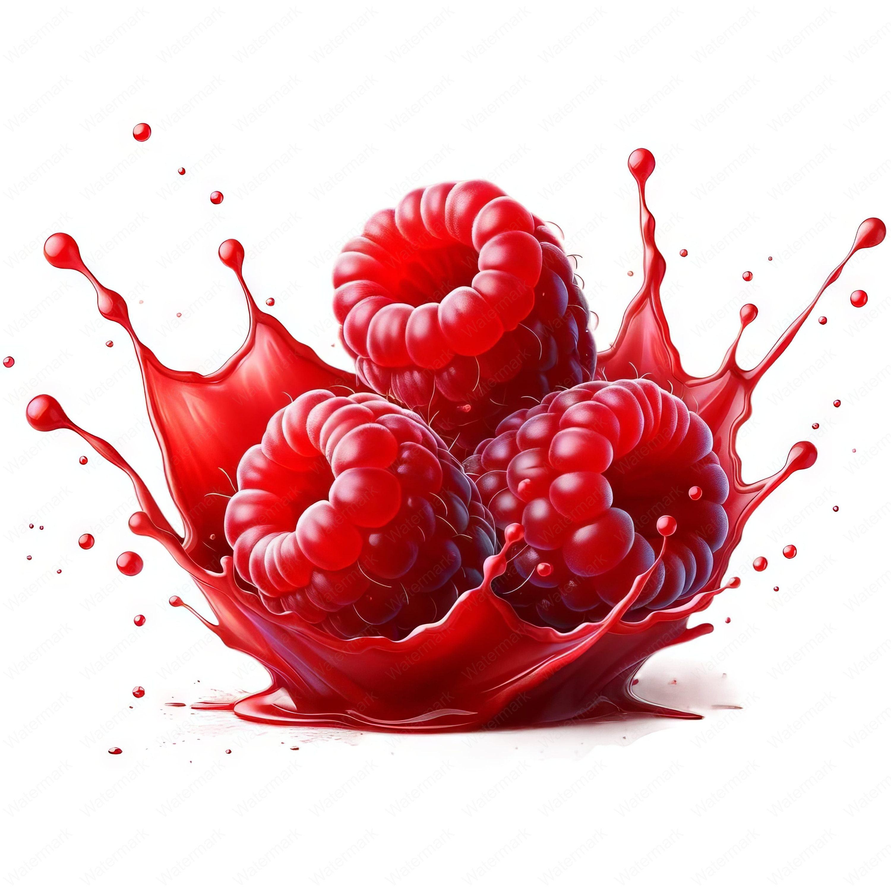 Sparkling Raspberry Visual Raspberry Splash Clipart Bundle: Vivid Berry Art (digital Download) - Etsy