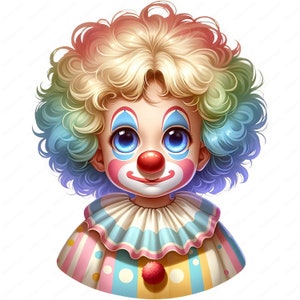 Cute Clown Clipart | Adorable Clown Clipart Bundle | 10 High-quality ...
