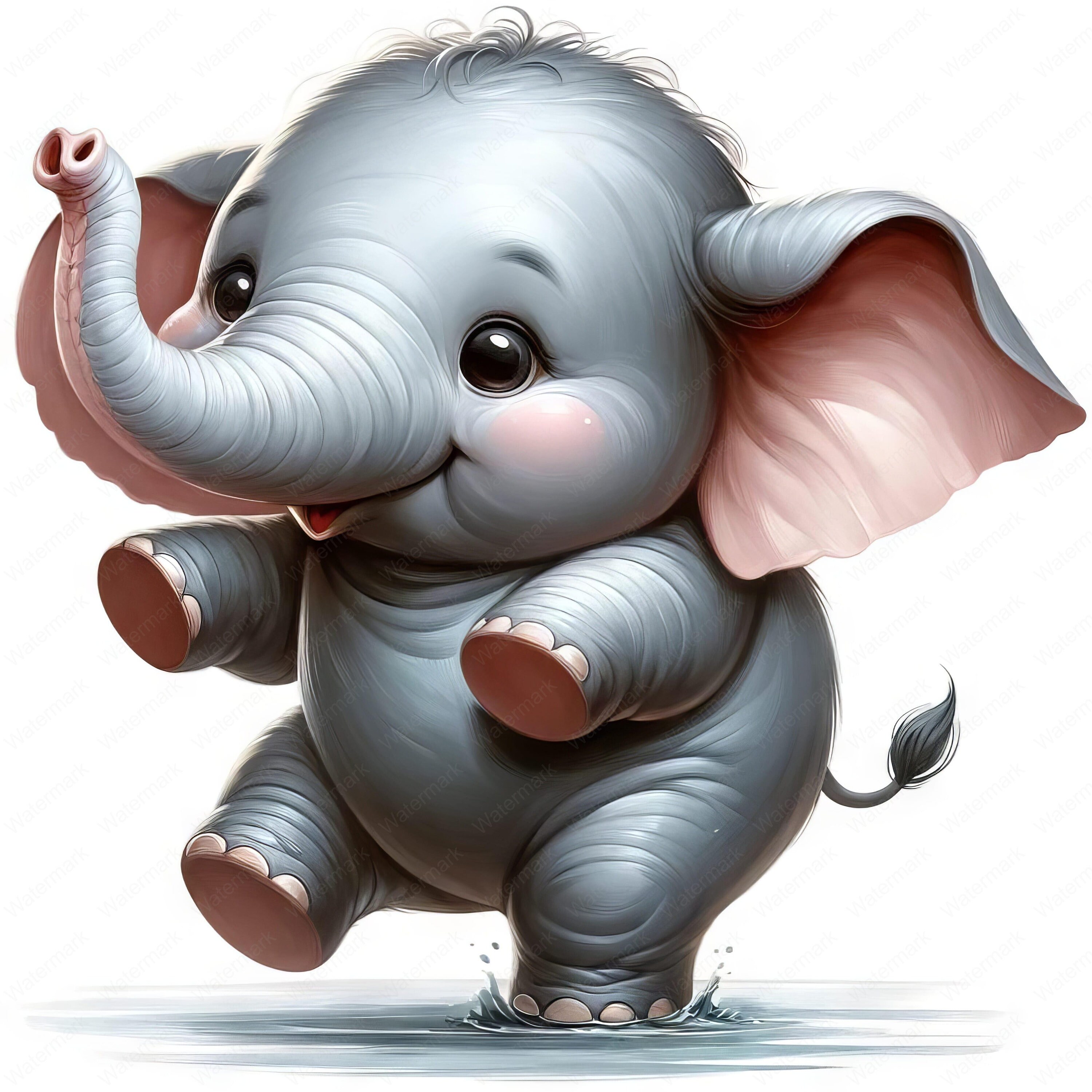 Clipartbundel grappige olifant: grappige dierenkunst (digitale download) -  Etsy België, image size:3000x3000