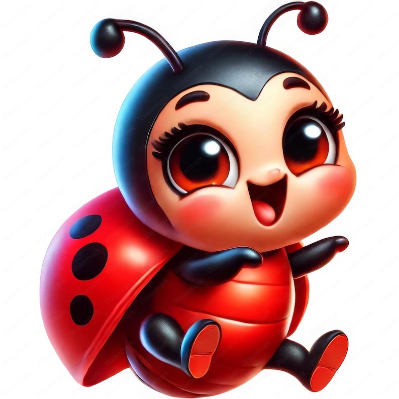 Ladybug Clipart Bundle | Cute Insect Designs (digital Download) - Etsy