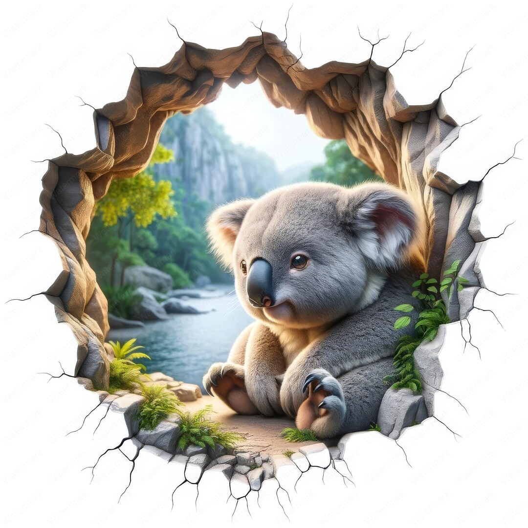 Cute Koala Clipart | Adorable 3D Koala Clipart Bundle | 10 High-quality ...