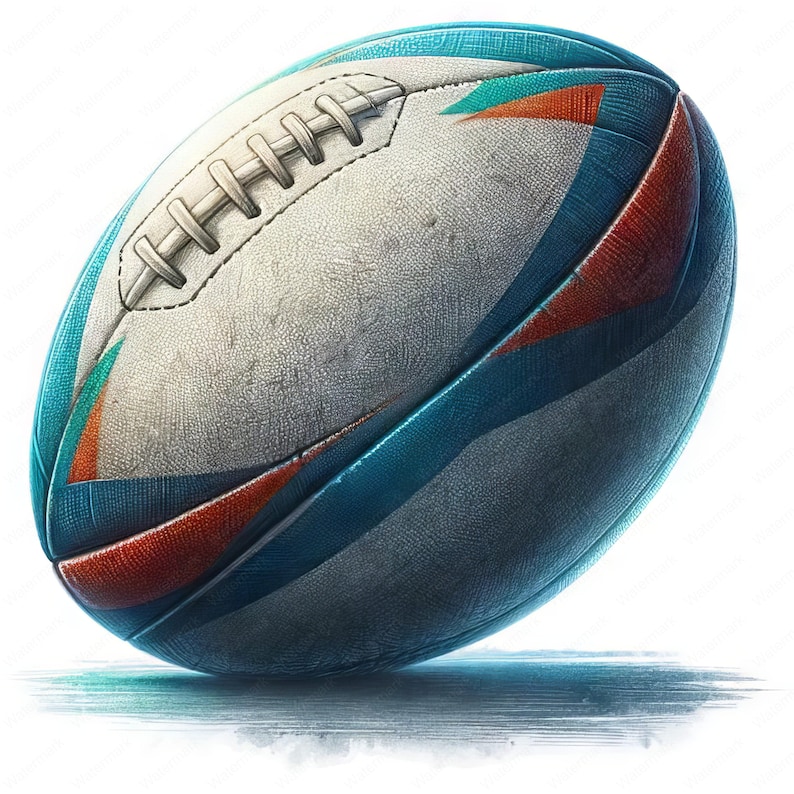 Springbok Rugby Ball Stripes Intense Rugby Clipart Bundle: Sports Art Printables (digital Download ...