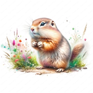 Cute Gopher Clipart | Adorable Gopher Clipart Bundle | 10 High-Quality Designs | Wildlife Art | Printables | Commercial Use