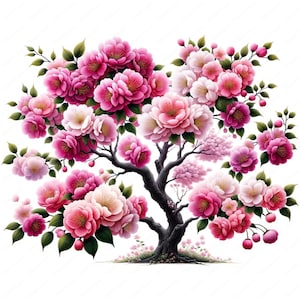 Kirschblüten Baum Clipart | Elegantes Kirschblüten-Bundle | 10 hochwertige Designs | Kirschblüten Kunst | Drucksachen | Kommerzielle Nutzung