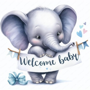 Welcome Baby Clipart 10 High-quality Images Nursery Decor Baby Shower ...