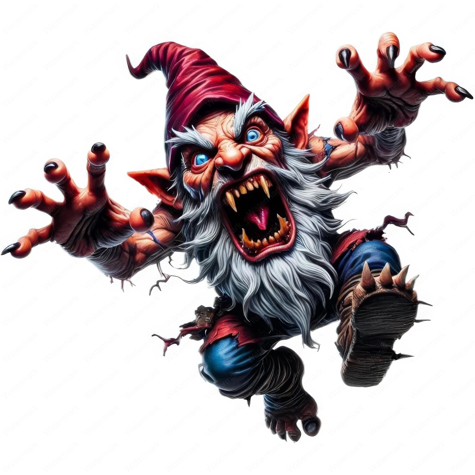 Horror Gnome Clipart | 10 Scary Designs (digital Download) - Etsy