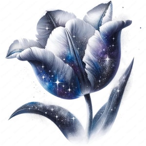 Elegant tulpan clipart-paket: Raffinerad blomsterkonst (digital nedladdning) bild 8