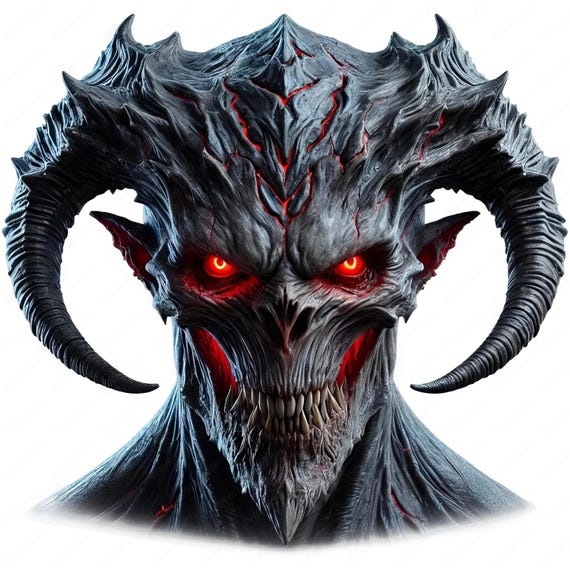 【メタル親父様用】DARKANE / Demonic Art Dark Demon Clipart Bundle | Gothic Printable Art (digital Download