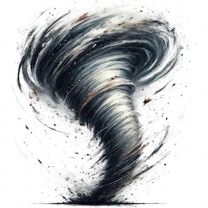 Tornado Clipart / Pacchetto clipart Tornado dinamico / 10 disegni di alta qualità / Arte dei disastri naturali / Stampabili / Uso commerciale