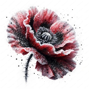 Clipart fleur élégante | Lot de cliparts fleurs élégantes et gracieuses 03 | 10 modèles de haute qualité | Art floral | Imprimables | Utilisation commerciale