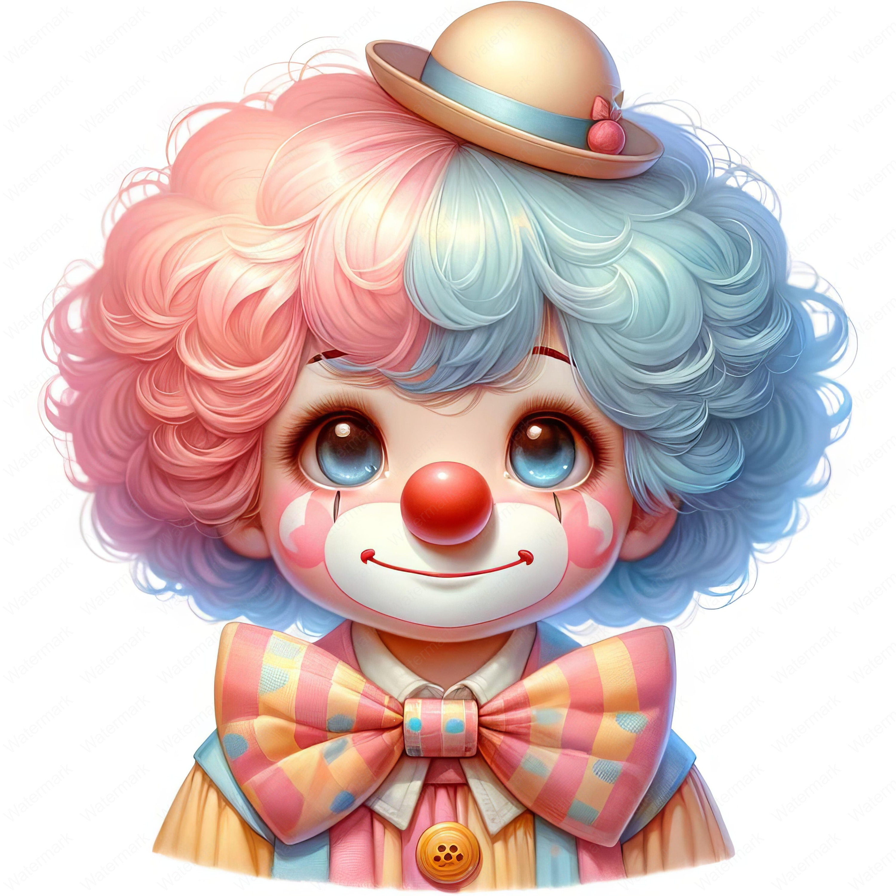Cute Clown Clipart Bundle | Circus Art Printables (digital Download) - Etsy